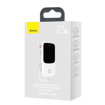 BASEUS Powerbank with high-speed charging 10000mAh 22.5W QC-PD-SCP-FCP USB-C cable white – image 5