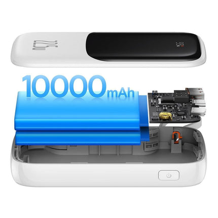 BASEUS Powerbank with high-speed charging 10000mAh 22.5W QC-PD-SCP-FCP USB-C cable white – image 8