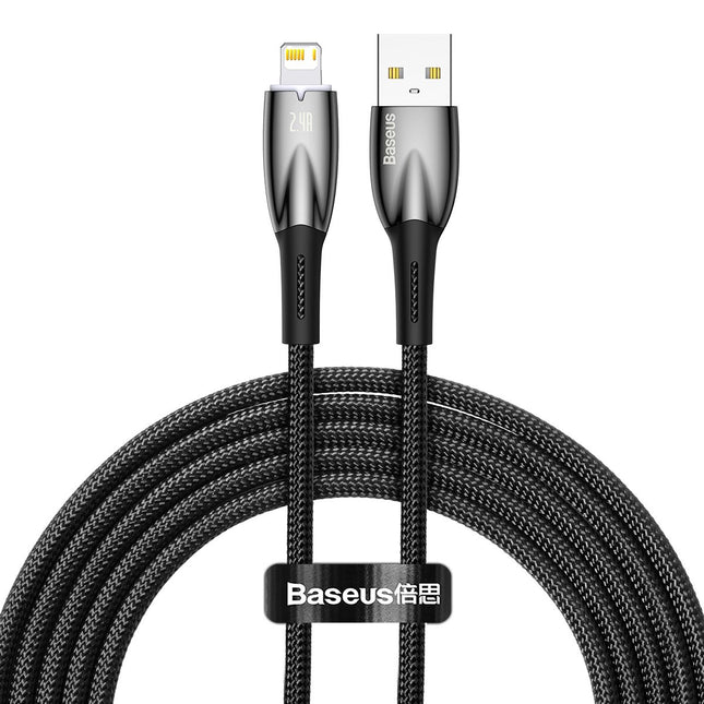 BASEUS Glimmer Series USB-A Iphone Lightning 480Mb-s 2.4A 2m black
