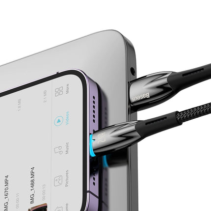 BASEUS Glimmer Series USB-A Iphone Lightning 480Mb-s 2.4A 2m black – image 10