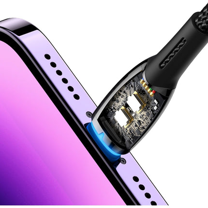 BASEUS Glimmer Series USB-A Iphone Lightning 480Mb-s 2.4A 2m black – image 7