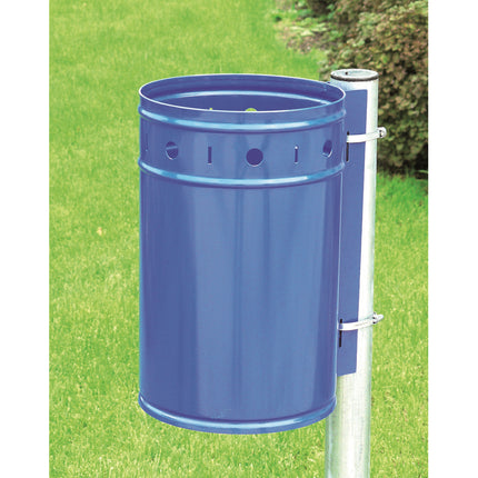 GSG24 Steel waste basket fixed to 20L bar blue – image 2