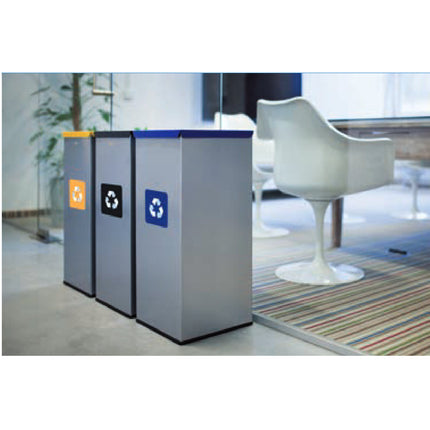 GSG24 Metal garbage sorting basket 30x30x70cm 60L BIO - brown cover – image 2