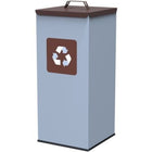 GSG24 Metal garbage sorting basket 30x30x70cm 60L BIO - brown cover