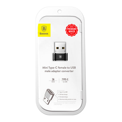 BASEUS Small adapter plugin from USB-C to USB - black – image 5