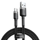 BASEUS Durable cable in USB-C cable QC3 0.5m - black and grey