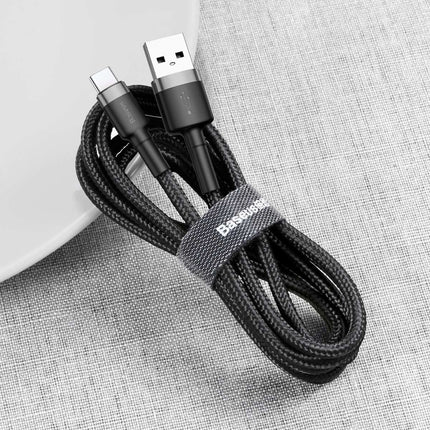 BASEUS Durable cable in USB-C cable QC3 0.5m - black and grey – image 4