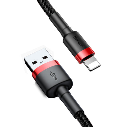 BASEUS Robust cable in USB hood for iPhone Lightning QC3 2m - black and red – image 5