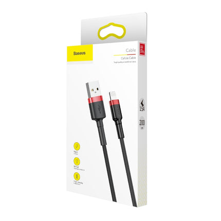 BASEUS Robust cable in USB hood for iPhone Lightning QC3 2m - black and red – image 9