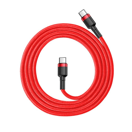 BASEUS rugged cable in USB-C to USB-C QC3 1m - red – image 2