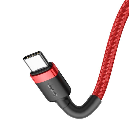 BASEUS rugged cable in USB-C to USB-C QC3 1m - red – image 3