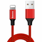 BASEUS Wire cable in USB material zipper - iPhone Lightning 1.8m - red