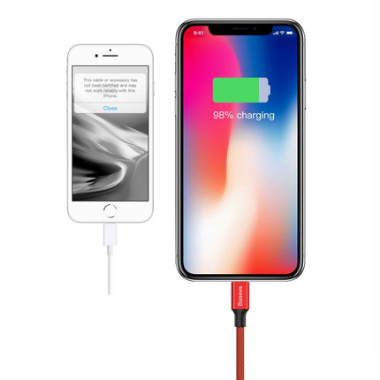 BASEUS Wire cable in USB material zipper - iPhone Lightning 1.8m - red – image 7