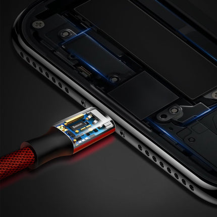 BASEUS Wire cable in USB material zipper - iPhone Lightning 1.8m - red – image 8