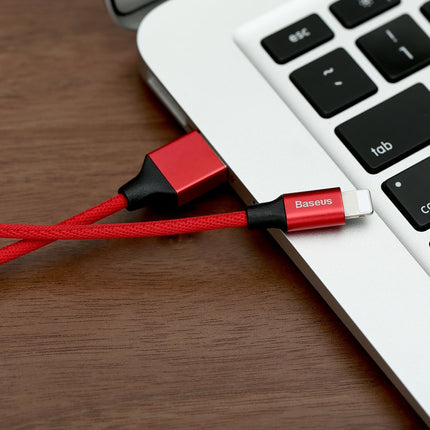BASEUS Wire cable in USB material zipper - iPhone Lightning 1.8m - red – image 9