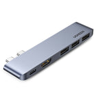 UGREEN Multifunction HUB port to MacBook Pro / Air 2x USB-C on USB-C HDMI 3x USB 3.0 - grey