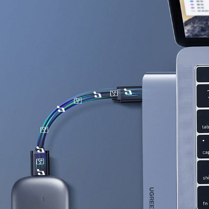 UGREEN Multifunction HUB port to MacBook Pro / Air 2x USB-C on USB-C HDMI 3x USB 3.0 - grey – image 4
