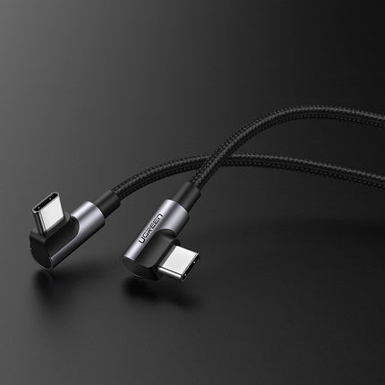 UGREEN Angular cable with USB-C side plug on USB-C Quick Charge 1m - grey – image 2