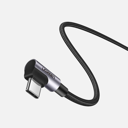 UGREEN Angular cable with USB-C side plug on USB-C Quick Charge 1m - grey – image 9