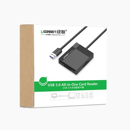 UGREEN SD/Micro SD/CF/MS memory card reader USB 3.0 plugin - grey – image 16