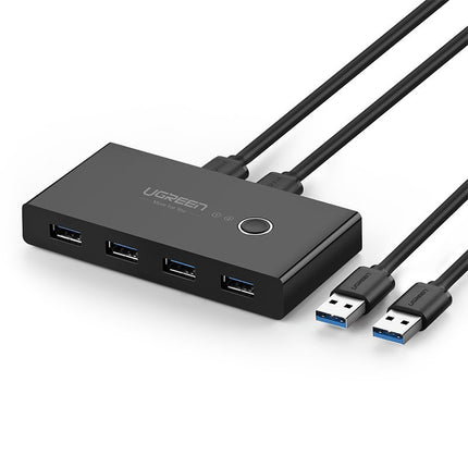 UGREEN Switch box HUB switch 4x USB 3.2 Gen 1 USB splitter for two computers - black