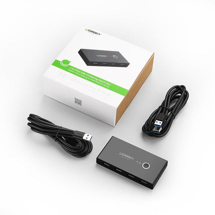 UGREEN Switch box HUB switch 4x USB 3.2 Gen 1 USB splitter for two computers - black – image 5