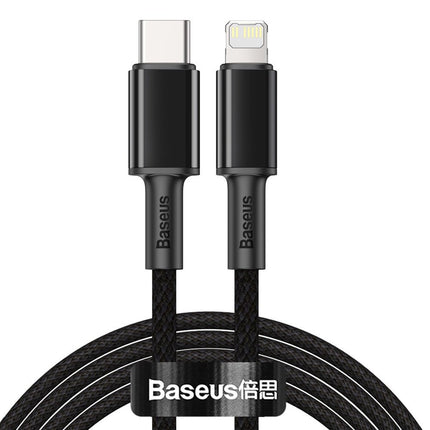 BASEUS Cable for iPhone USB-C - Lightning fast charging 20W 2m - black