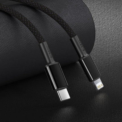 BASEUS Cable for iPhone USB-C - Lightning fast charging 20W 2m - black – image 10