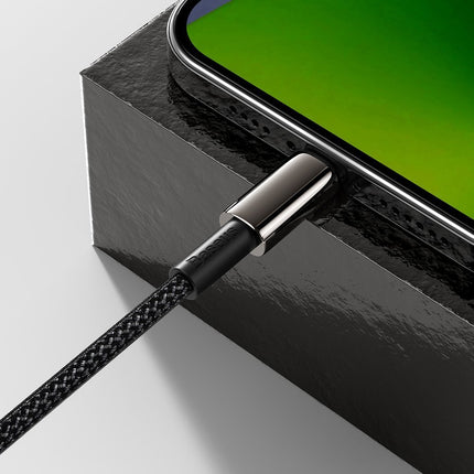BASEUS Cable for iPhone USB-C - Lightning fast charging 20W 1m - all black – image 8
