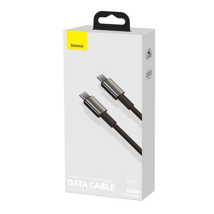 BASEUS USB-C - USB-C fast charging cable 100W 2m - all black – image 5