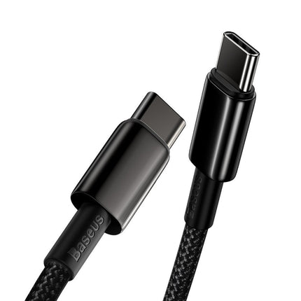 BASEUS USB-C - USB-C fast charging cable 100W 2m - all black – image 7