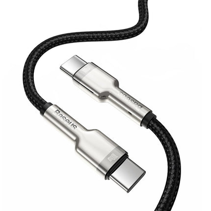 BASEUS USB-C cable - USB-C Caful Metal Data Power Delivery 100W 1m - black – image 3