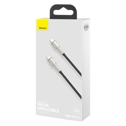 BASEUS USB-C cable - USB-C Caful Metal Data Power Delivery 100W 1m - black – image 5