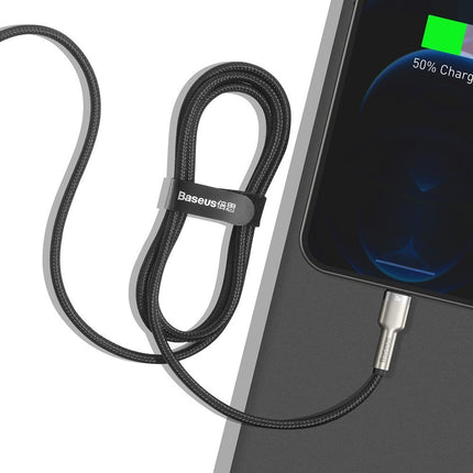 BASEUS Wire iPhone USB-C cable - Lightning Cafule Metal Data Power Delivery 20W 1m - black – image 10