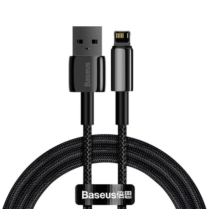 BASEUS Wire cable in the fly to iPhone USB - Lightning 1m - all black