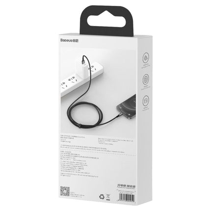 BASEUS Wire cable in the fly to iPhone USB - Lightning 1m - all black – image 6