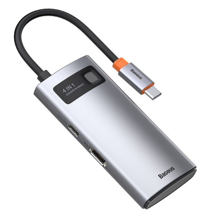 BASEUS 4w1 Multifunctional HUB Metal Gleam USB-C for USB-C Power Delivery HDMI USB 3.2 USB 2.0 – image 7