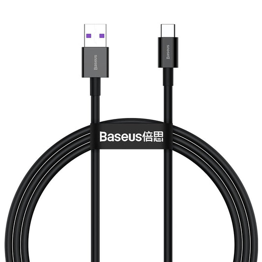 BASEUS Cable Superior cable for Huawei USB - USB-C 11V / 6A SuperCharge 1m - black