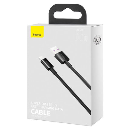 BASEUS Cable Superior cable for Huawei USB - USB-C 11V / 6A SuperCharge 1m - black – image 5