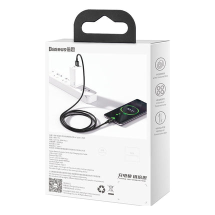 BASEUS Cable Superior cable for Huawei USB - USB-C 11V / 6A SuperCharge 1m - black – image 6
