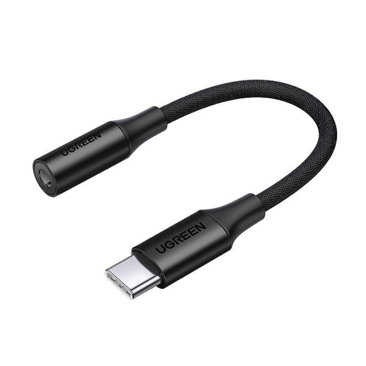 UGREEN USB-C headphone adapter for 3.5mm Mini Jack 10cm - black