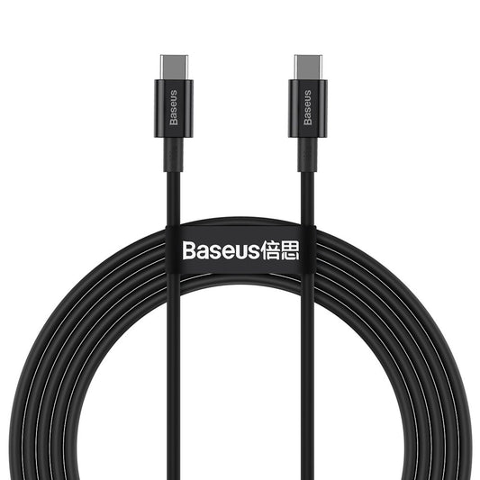 BASEUS Cable USB-C Superior cable - USB-C fast charging 100W 5A 2m - black