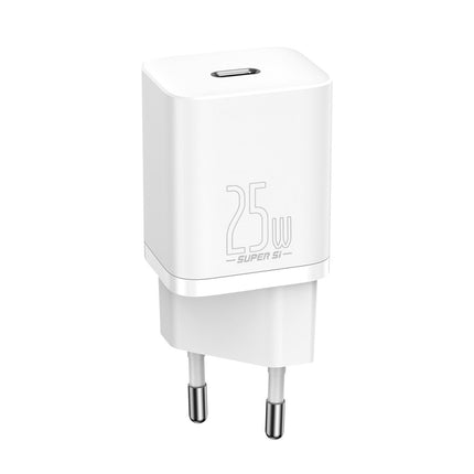 BASEUS Super High Speed USB-C Charger 25W Power Delivery Quick Charge - white