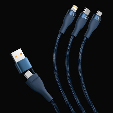 BASEUS USB-C cable 4w1 cable for USB-C / iPhone Lightning / micro USB 1.2m - black – image 8
