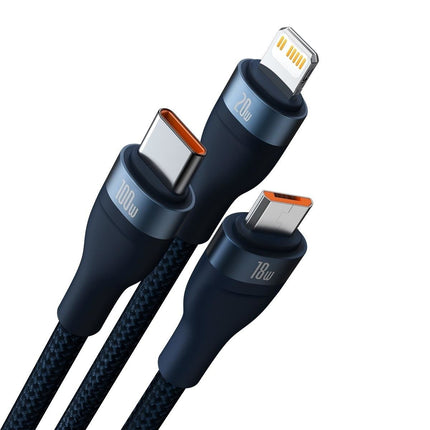 BASEUS USB-C cable 4w1 cable for USB-C / iPhone Lightning / micro USB 1.2m - black – image 13