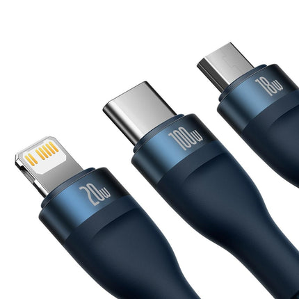 BASEUS USB-C cable 4w1 cable for USB-C / iPhone Lightning / micro USB 1.2m - black – image 14