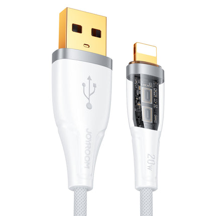 JOYROOM Cable with smart USB-A switch - iPhone Lightning 1.2m - white