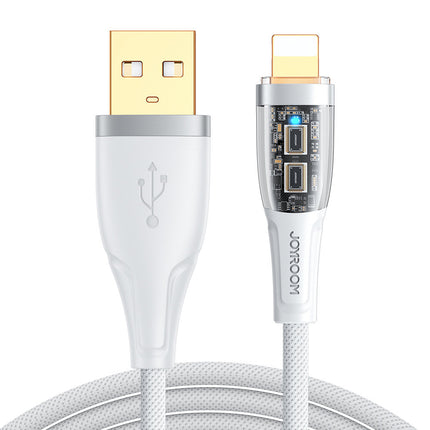JOYROOM Cable with smart USB-A switch - iPhone Lightning 1.2m - white – image 2