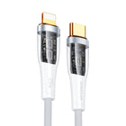 JOYROOM Cable with smart USB-C switch - iPhone Lightning 1.2m - white