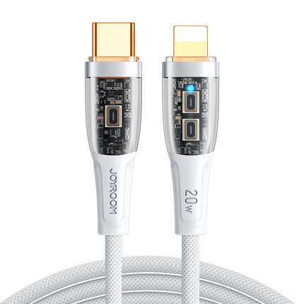 JOYROOM Cable with smart USB-C switch - iPhone Lightning 1.2m - white – image 2